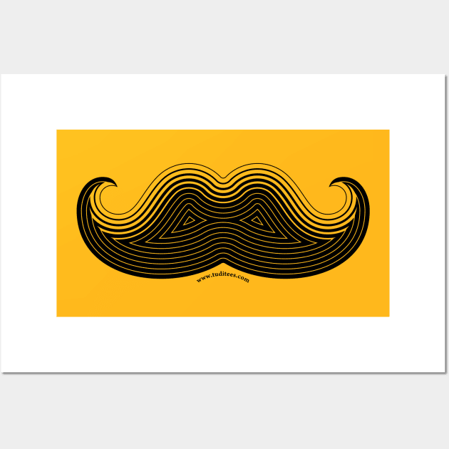 Moustache Wall Art by tuditees